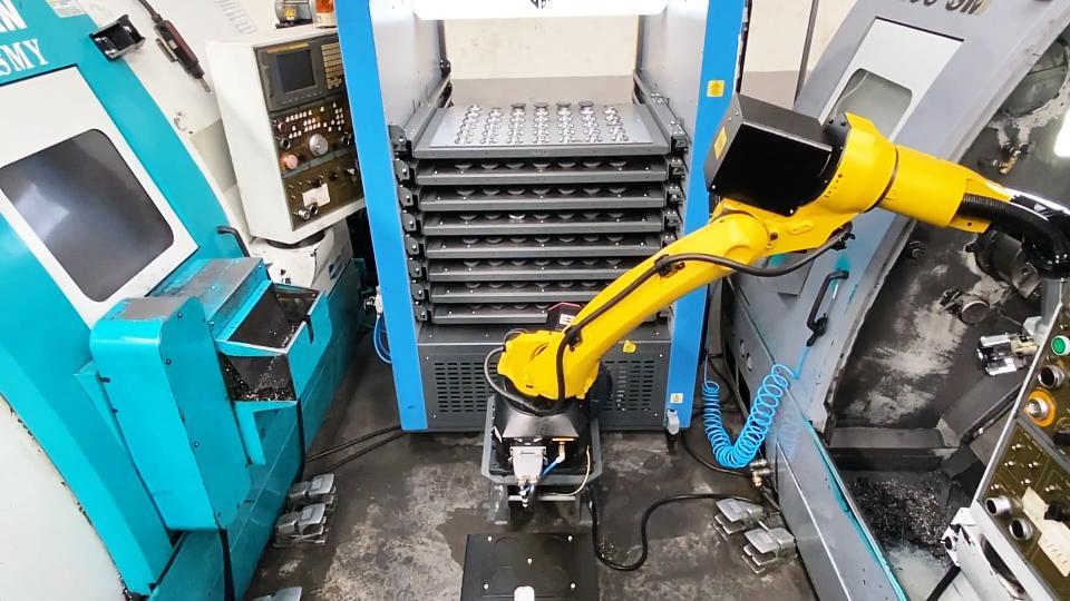 数控车床一对三上下料